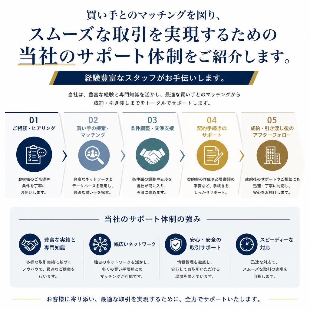 5. 安心のサポート体制