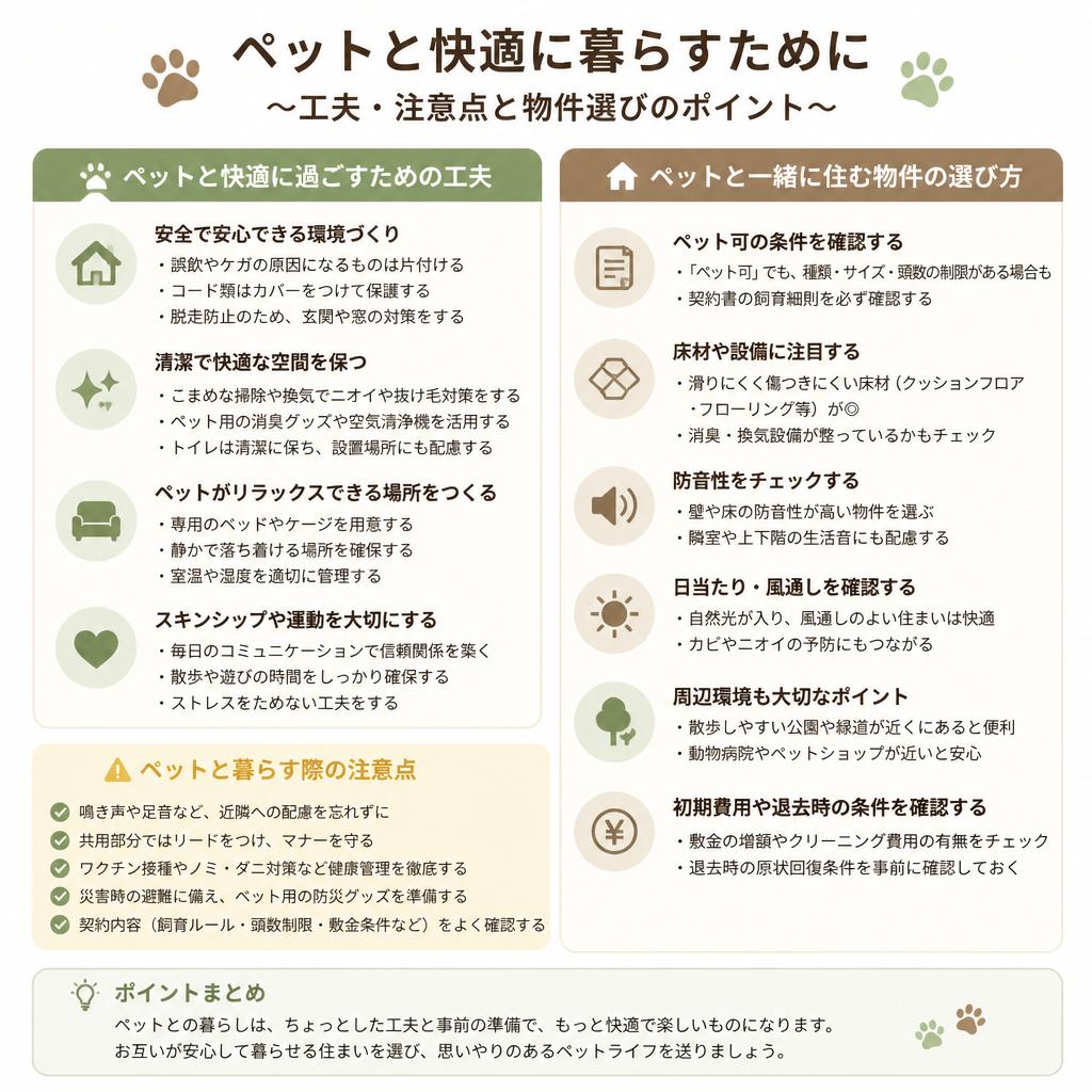 快適な生活を送るためのポイント
