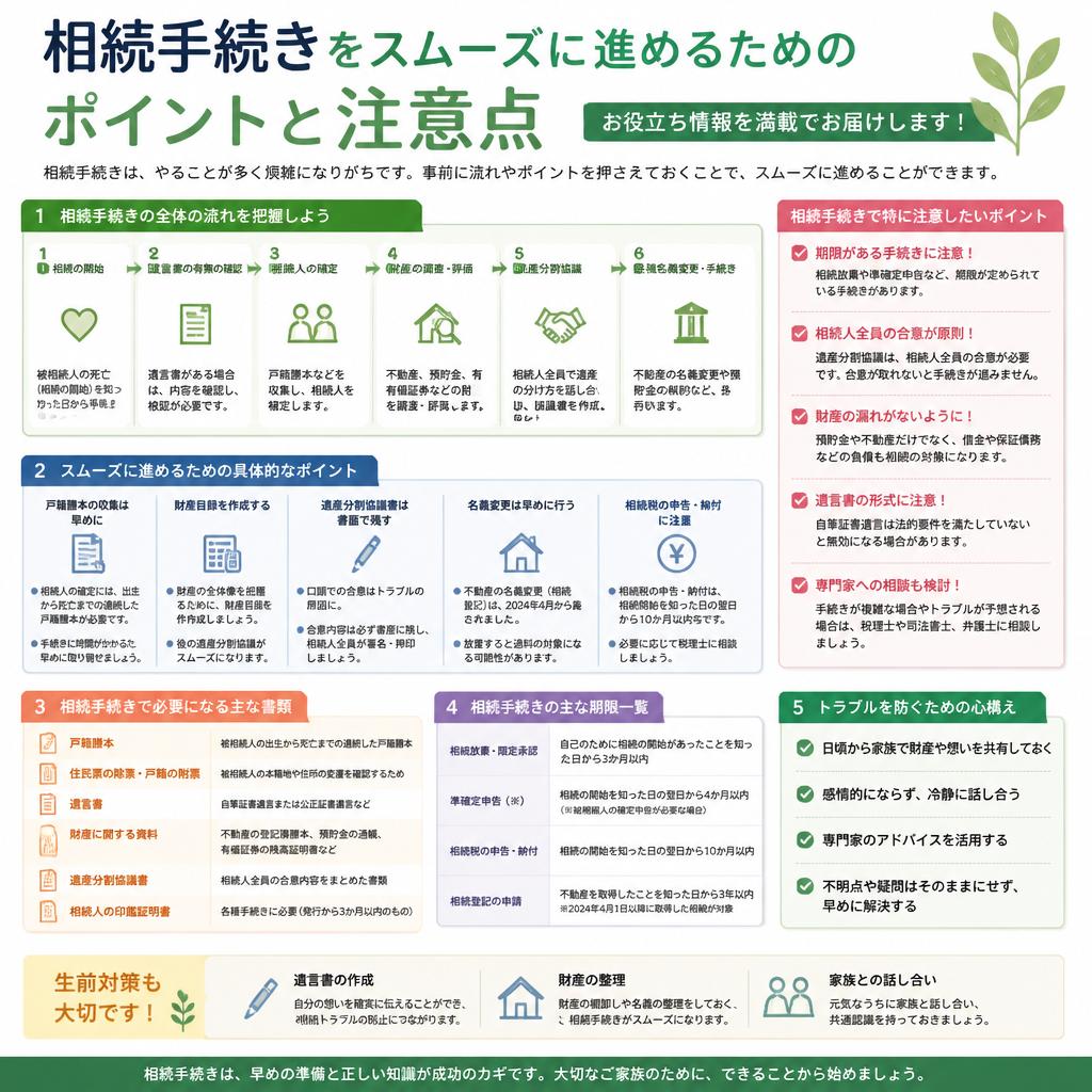 スムーズな相続手続きのために